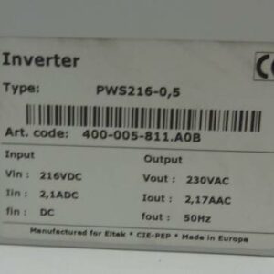 Power Inverter  PWS216-0,5  REF#37380 - Image 3