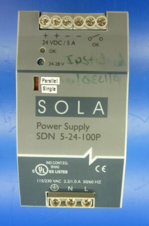 Sola SDN 10-24-100P Power Supply REF#43753