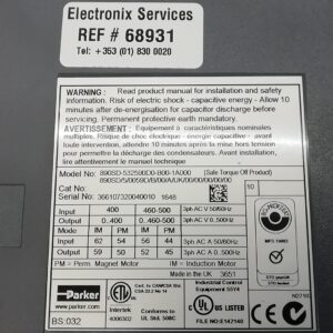Parker 890SD-532590D0-B00-1A000  Power Inverter Ref#68931 - Image 3