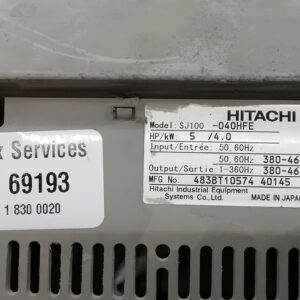 Hitachi SJ100-040HFE Power Inverter Ref#69193 - Image 2