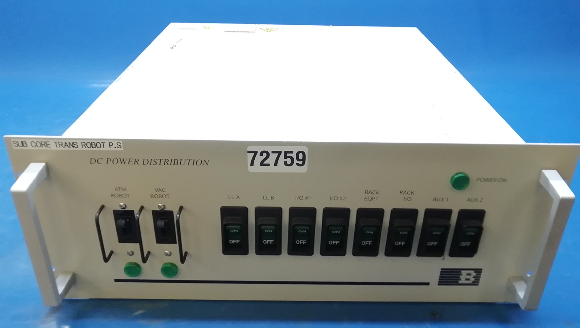 Brooks Automation DC Power Distribution 134161, Ref# 72759